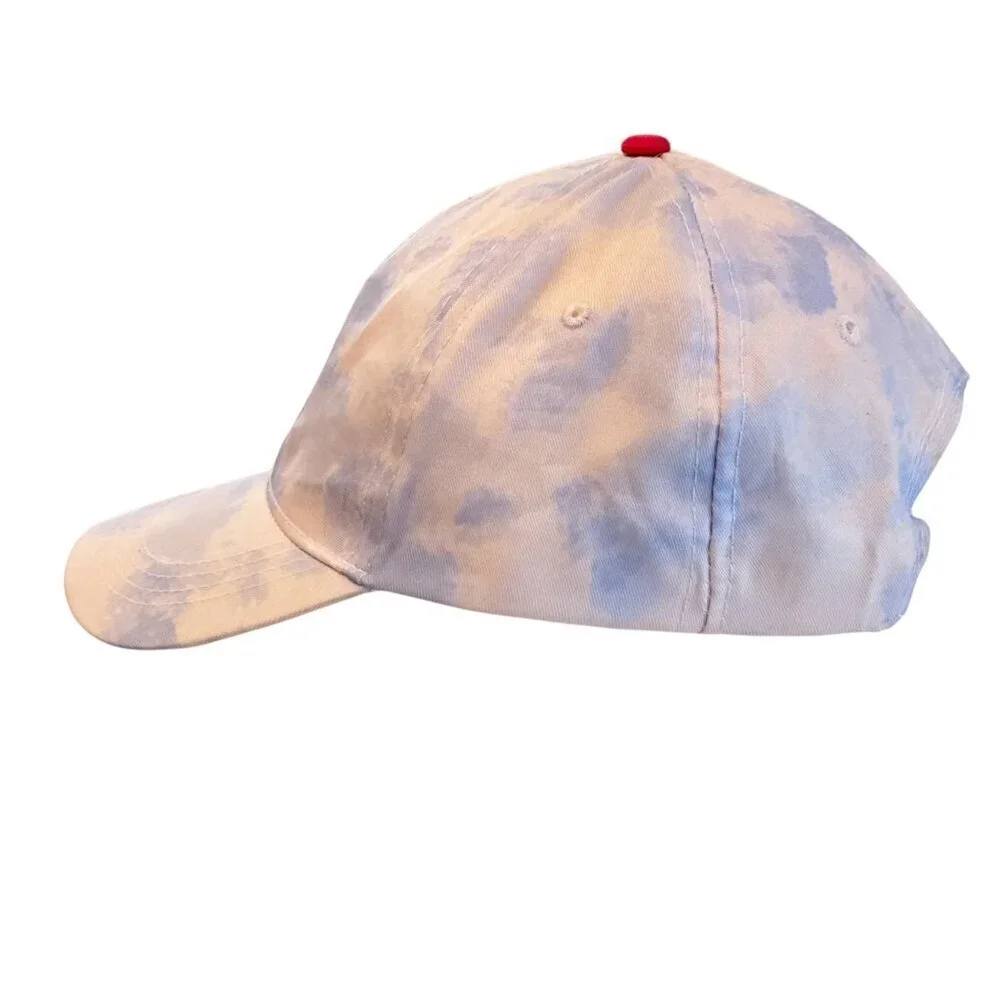 Disney Tie Dye Minnie Mouse Hat Blue White Adult NWOT